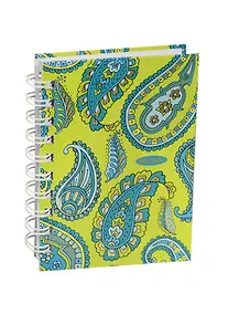 Купить Записная книжка А6 100л кл. "Фантазия. Орнамент пейсли" 7БЦ, евроспираль, тисн.зол.фольгой, выб.лак, Listoff — Фото №1