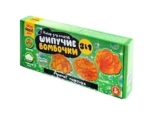 Купить Набор для опытов "Шипучие бомбочки. Аромат персика" 3 в 1 — Фото №1