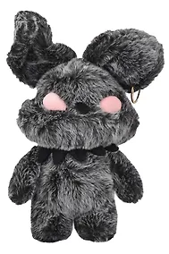 Купить Мягкая игрушка Заяц с пирсингом (серый) (50см) (12-HZTOYS-grey) — Фото №1