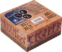 Купить Руны из Гелиотропа для смыслового толкования с помощью рунических символов RUNE03К + коробка — Фото №1