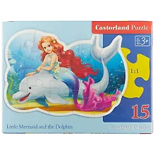 Купить Пазл Castorland Русалочка 15 деталей Размер собранной картинки: 22,6*16см В-015160 — Фото №1