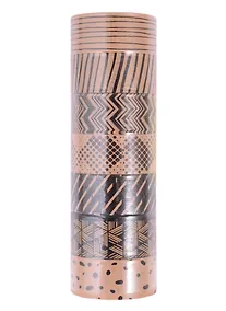 Купить Бумажные клейкие ленты Кофейные цвета (661706) (15 мм) (3 м) (7 диз.) (упаковка) (Washi Tapes) (Остров сокровищ) — Фото №1