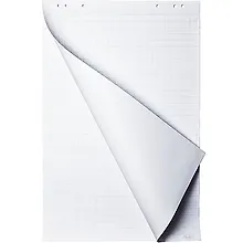 Купить Бумага для флипчарта 20л 64*96 клетка, 80г/м2, перфорация — Фото №1