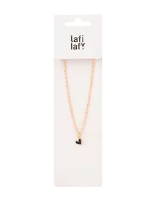 Купить Кулон Сердечко (черное) (металл) (1,2х1,6) (12-Kainli-K2) (Lafilaf) — Фото №1