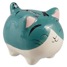 Купить Копилка Котик цветной (керамика) (12х9) (12-7365-13464-1) — Фото №1