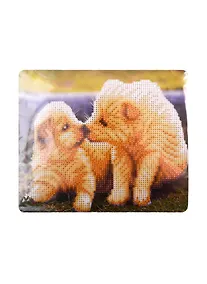 Купить Алмазная мозаика MAZARI с мольбертом  Щенячьи нежности, 21х25 см, 1 дизайн, частичная выкладка,  ОПП упаковка. — Фото №1