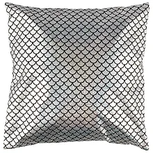 Купить Подушка с узором Чешуя (серебро) (40х40) (текстиль) — Фото №1