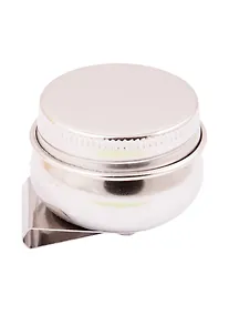 Купить Масленка металлическая одинарная с крышкой, d=4,2см, h=3.5см, Сонет — Фото №1