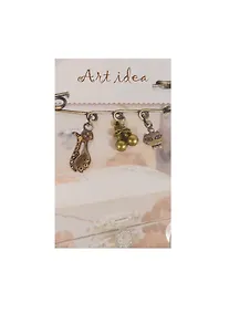 Купить Заготовка для декора Art idea Кулон "Вишенки" метал. 1см QA-501" — Фото №1