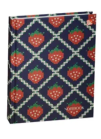 Купить Записная книжка А6 96л "Орнамент. Вязанный узор (клубника)" 7БЦ, мат.лам., "мокрый шелк", Listoff — Фото №1