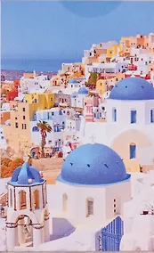 Купить Набор для творчества. Картина по номерам. ПАННО "Солнечный Санторини" — Фото №1