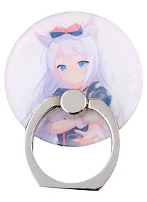 Купить Держатель-кольцо для телефона Аниме Девушка с ушками (Сёдзё) (цветная) (металл) (коробка) — Фото №1