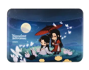 Купить Чехол для карточек горизонтальный Благословение небожителей Се Лянь и Хуа Чэн чиби  с зайцами (ДКГ2024-159) — Фото №1