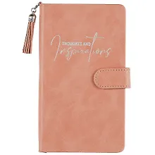 Купить Ежедневник недат. А6+ 120л 110*190 "Бакстер" пепельно-розовый, кожзам, тв. переплет, магнит.клапан, кисточка, тонир.блок, ляссе — Фото №1