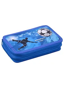 Купить Пенал 2отд. "Футбол на синем" 19*11, молния, полиэстер — Фото №1