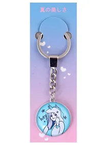 Купить Брелок Аниме Девушка в шапке-единороге комикс (стекло) (3,2 см) — Фото №1