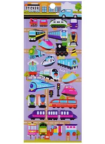 Купить Наклейки объемные Поезда, SYO99-010 — Фото №1