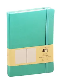 Купить Книга для записей А5 96л кл. "JOY BOOK. Мятный сорбет" 7БЦ, иск.кожа, тонир.офсет, скругл.углы, ляссе — Фото №1