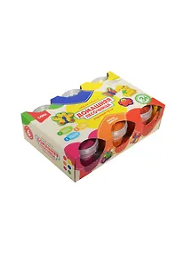 Купить Набор для творчества LORI "Радужный песок" набор из 6 цветов по 140гр, 2 формочки — Фото №1