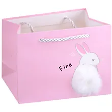 Купить Пакет А5 19,5*14,5*8,5 "Furry" дет., бум.мат., ассорти — Фото №1