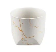 Купить Кашпо Мрамор (белое) (керамика) (8х7) (12-06650-202306-99) — Фото №1