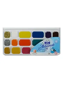 Купить Краски акварельные "Волшебная палитра" с золотым и серебряным, 18 цветов — Фото №1