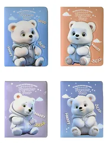 Купить Записная книжка А6 96л "Мишки 3D" мел.картон, ассорти — Фото №1