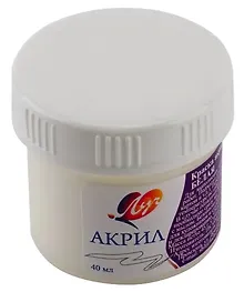 Купить Краска акриловая художественная Белая, 40мл, Луч — Фото №1