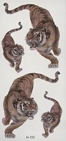 Купить Тату Тигры (М-100) (9*19см) — Фото №1