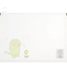 Купить Папка на молнии А4 "Дино" с расширением, пластик — Фото №1