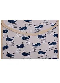 Купить Папка-конверт А5 на кнопке "Лен", ткань — Фото №1