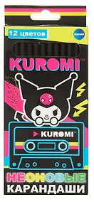 Купить Карандаши цветные 12 цветов "Kuromi" деревянные — Фото №1