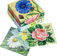 Купить Step puzzle 4 кубика Baby step Цветы 87329 — Фото №1