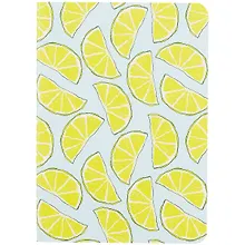 Купить Записная книжка А6 32л кл. "Лимоны", тонир. внутр. блок, сшивка — Фото №1