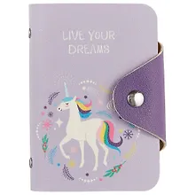 Купить Визитница Единороги Live your dreams (20 карт) (PU) (11×8) (блистер) (12-11592-ZY-19) — Фото №1