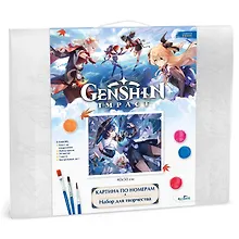 Купить Картина для раскрашивания по номерам. Геншин. Странник. 40х50 см — Фото №1