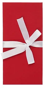 Купить Подарочная коробка для денег с бантом, красный — Фото №1