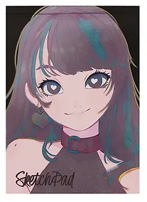 Купить Скетчбук А5 40л "Аниме. В лунном свете" 160г/м2, холод. тиснение, склейка — Фото №1