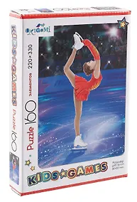 Купить Пазл Kids Games. 160 элементов. Спорт "Фигуристка" 22х33 см. — Фото №1