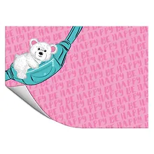 Купить Клеенка для уроков труда "Мишка на сумке" 500*700мм, ПВХ, блистер — Фото №1