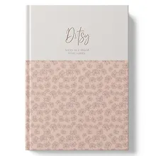 Купить Книга для записей А4 100л кл. "DITSY. Beige Flowers" 7БЦ, глянц.лам, офсет — Фото №1