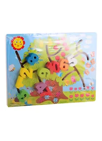 Купить Деревянная игрушка. Лабиринт логический ГОРОД ЦИФР (30x20) (арт. G224) — Фото №1