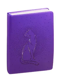 Купить Ежедневник недат. А5 160л "Наппа" фиолетовый, интегр.переплет, гологр.эффект, тонир.блок, ляссе — Фото №1