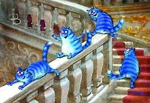 Купить Открытка одинарная Эрмитажные коты Зенюк Р., 16*11см — Фото №1