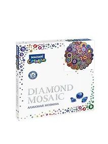 Купить Алмазная мозаика MAZARI Орнамент 2 30х30см частичная выкладка, стразы разного размера — Фото №1