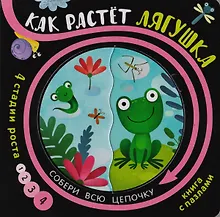 Купить Книга с пазлами "Как растет лягушка" — Фото №1