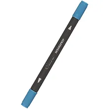 Купить Маркер акварельный "Сонет", двухсторон., кисть и тонкий наконечник, синий, сонет — Фото №1