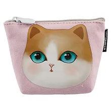 Купить Кошелек на молнии Кошка Miaomi (ткань) (11х8) (LG-10878) — Фото №1