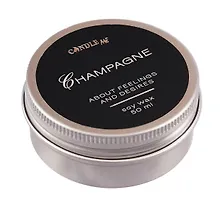 Купить Свеча ароматическая в металлической коробочке Champagne (50мл) — Фото №1