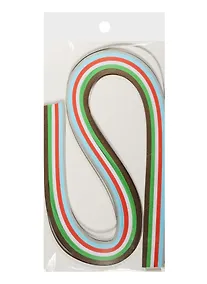 Купить Бумага для квиллинга в пакете с подложкой (3mm) (120 листов) (52cm) серый с красным (11-23988- — Фото №1